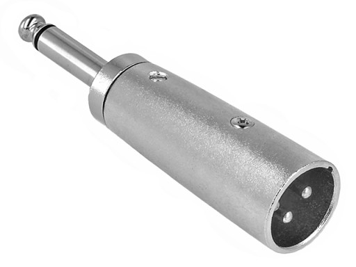 Adapter XLR 3P/wt-JACK 6.3/2P/wt