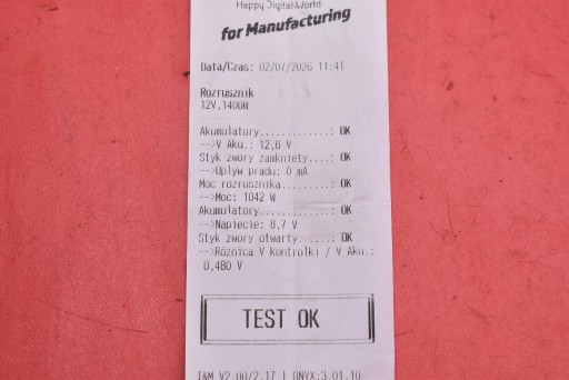 starter test 23300BV81A RENAULT TALISMAN 1.6 TCe 150 KM 12-20
