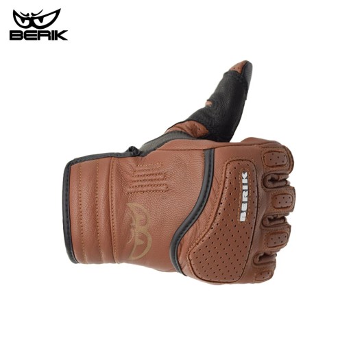 Коричневий стиль Розмір L Мотоциклетні рукавички шкіряні