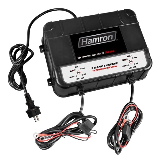 Зарядний пристрій 12 В 2х15 А