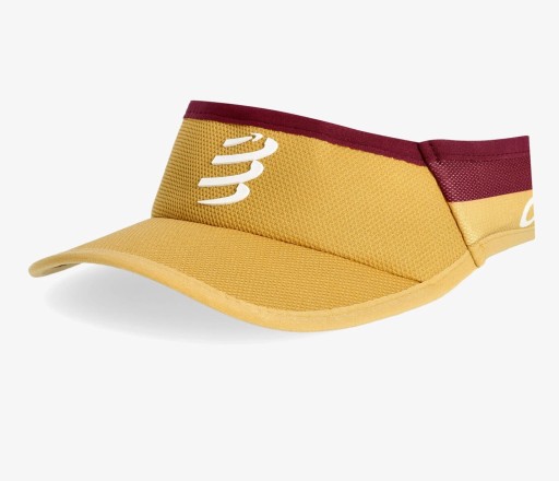 Compressport ультралегкий медовий і бордовий козирок