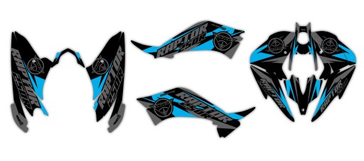 Шпон / наклейки quad Yamaha 250R Raptor