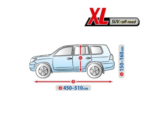 Plandeka Samochodowa BASIC GARAGE XL SUV/Off Road Pokrowce Samochodowe