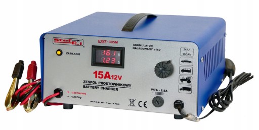 Автомобильный выпрямитель STEF-POL EST-305m 12V 15A