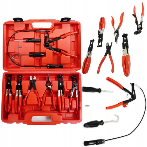 ПЛОСКОГУБЦІ ДЛЯ СТЯЖОК З ДОВГИМ ТРОСОМ 9 ЕЛЕМЕНТІВ