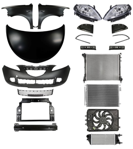 3810 - Lancia Ypsilon 11-15 Капот бампер ремінь крила