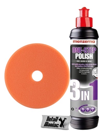 Menzerna pasta 3in1 One Step polish 250ml pad ADBL