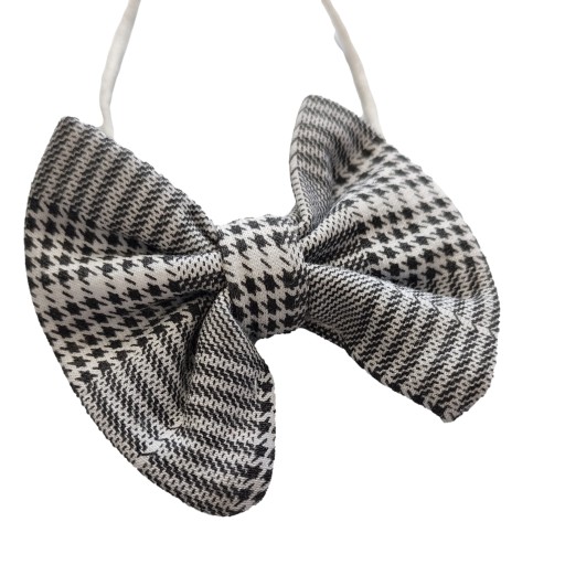 Дитячий краватка-метелик MUCH, сірий, картатий, чорний