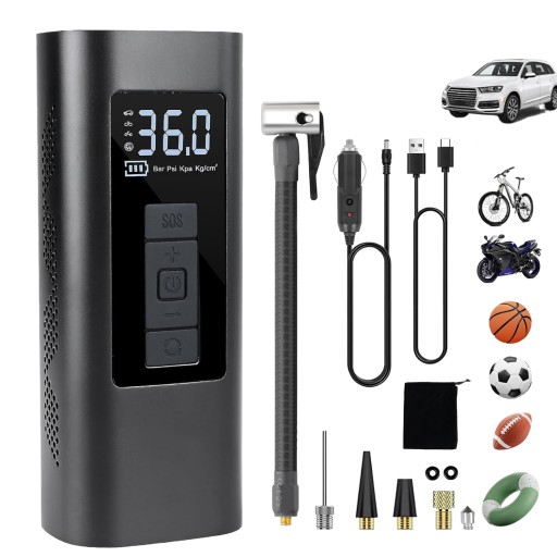 АВТОМОБИЛЬНЫЙ КОМПРЕССОР НАКАЧАТЕЛЬ ШИН 12В С ЦИФРОВЫМ ДИСПЛЕЕМ