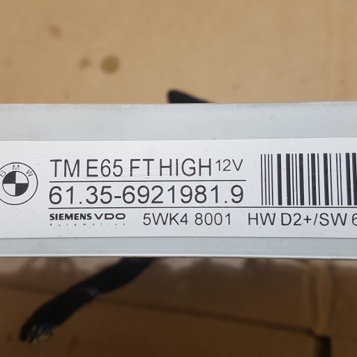 module control unit door left front BMW E65 69219819 5WK48001