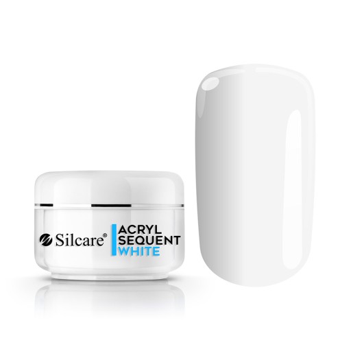 Silcare Akrylový akrylový prášok na nechty manikúra Sequent Pro White 36 g