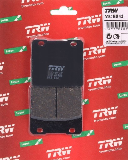 MCB542 - ПЕРЕДНИЕ ТОРМОЗНЫЕ КОЛОДКИ SUZUKI GSX 1100 GSX-R 750