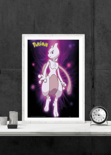 Pokemon Mewtwo - plakat 40x50 cm 8374831304 - Sklepy, Opinie, w Allegro