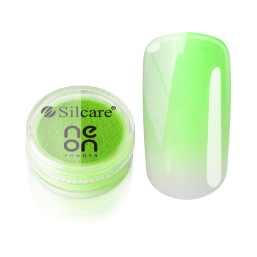 Silcare Peľ na nechty Neon Powder Green 3 g