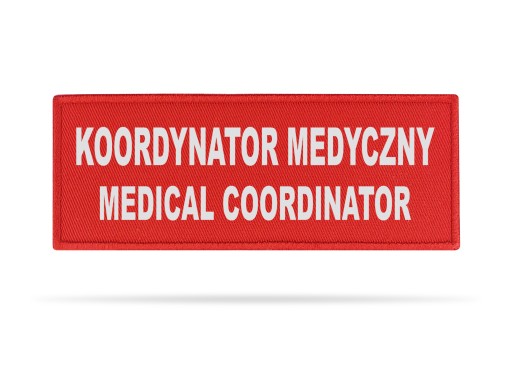 Lekárska nášivka reflexný emblém LEKÁRSKY KOORDINÁTOR MEDICAL STAFF