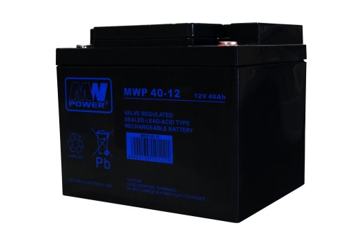 Акумулятор agm 12v 40ah mwp 40-12