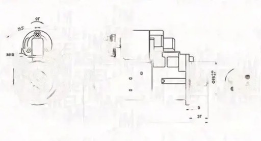 Стартер 063720680010 magneti marelli