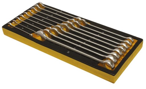 НАБІР ВСТАВОК З ПЛОСКИМ ГАЙКОВИМ КЛЮЧЕМ ДЛЯ ПЕРЕНОСЕННЯ / 17 ШТ. 6-22MM STARLINE