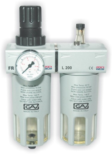 Редуктор + фільтр + маслянка 1/2' GAV