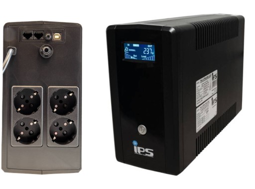 Офисный ибп с модифицированной синусоидальной волной, 230 в переменного тока, 1200 ва/720 вт, с 2 батареями 12 в/7 ач, жк-дисплеем