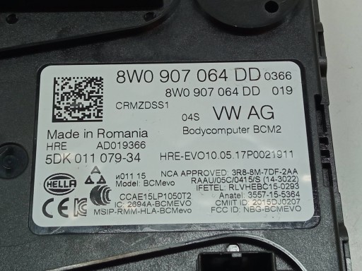 modul BCM2 8W0907064DD 5DK011079-34 Audi Q7 II (2015-2026) SQ7