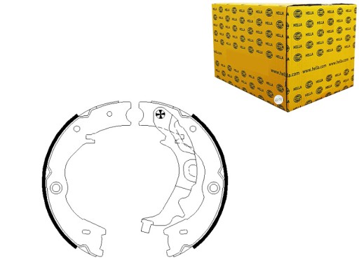 8DA 355 - ТОРМОЗНЫЕ КОЛОДКИ РУЧНОЙ ТОРМОЗ CARNIVAL GRAND CARNIVAL III VQ