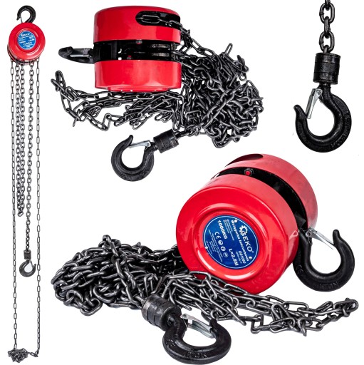 Лебідка ланцюгова лебідка 1T GEKO G01090