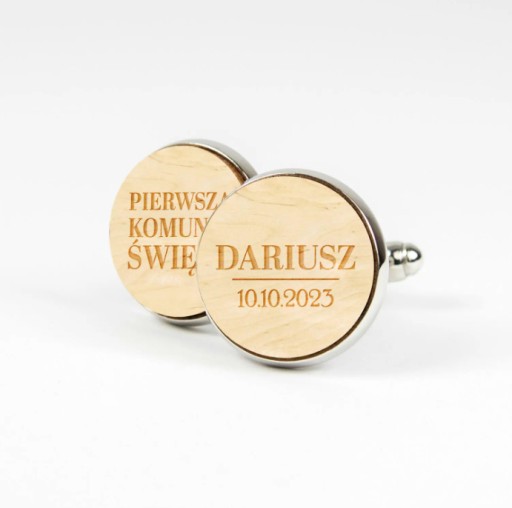 Запонки - ПЕРШЕ ПРИЧАСТЯ + ІМ'Я + ДАТА