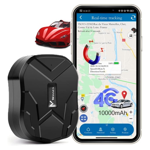 МИНИ-АВТОМОБИЛЬНЫЙ GPS-ЛОКАТОР, магнит для лодки TK905