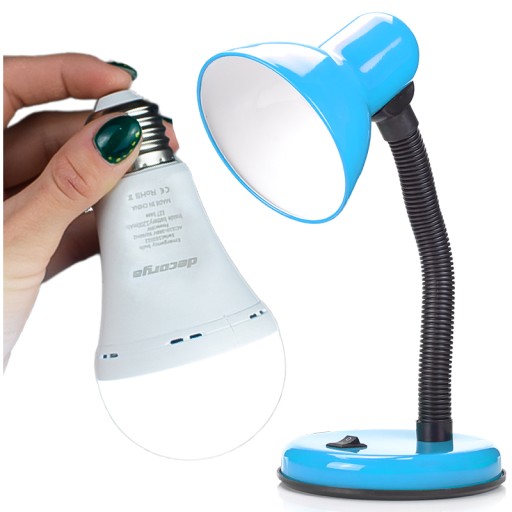 Плафони настільні сині Decorya Decor потужністю до 40 Вт