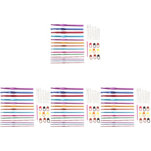 4 комплекта вязальных аксессуаров набор крючков для вязания крючком большой