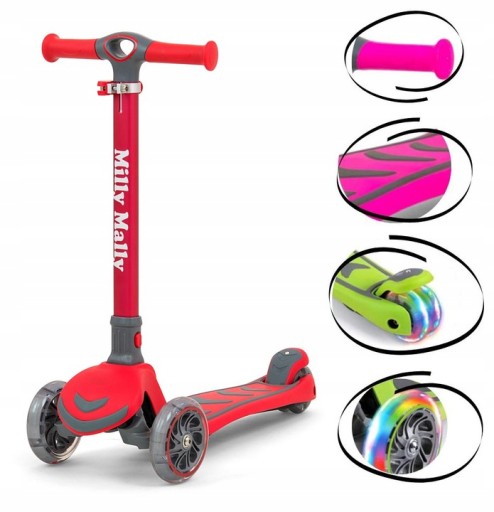 Самокат триколісний Milly Mally CZ18927 Red