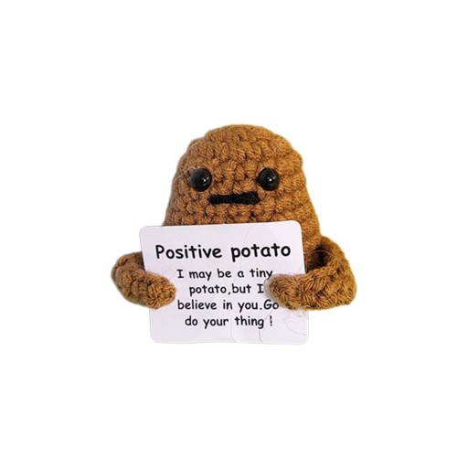 dziewiarska lalka Mini Funny Positive Potato Khaki 4cm (WJT00273) • Cena,  Opinie • Pozostałe 14518970642 • Allegro
