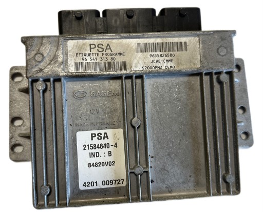 Компьютерный контроллер двигателя peugeot 407 215848404 9655826580