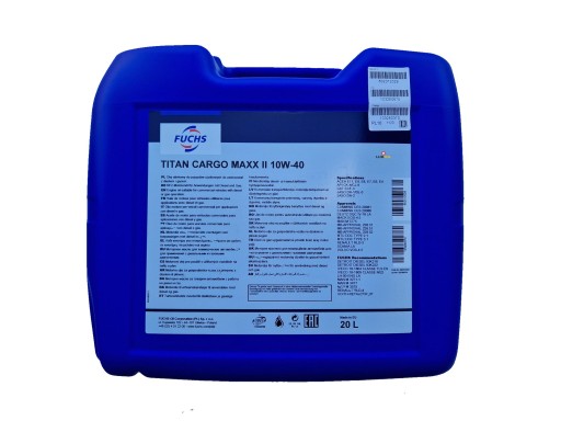 FUCHS TITAN CARGO MAXX II 10W40 20л
