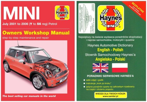 Руководство по ремонту mini one cooper s (2001-2006) haynes +gratis 24h