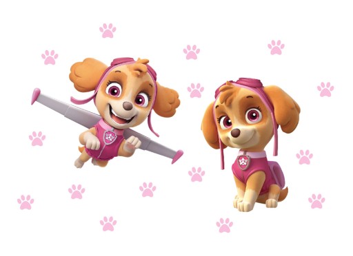 Samolepky na stenu Labková patrola Paw Patrol SKYE