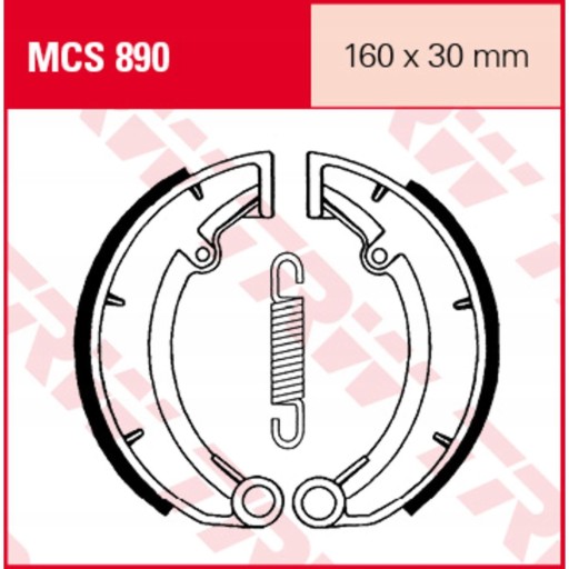 ICNT/MCS890/ZAPS - ГАЛЬМІВНІ КОЛОДКИ ПЕРЕДНІ / ЗАДНІ MZ / MUZ ETZ, FUN, RED S