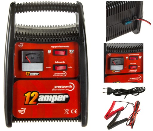 Автомобильный выпрямитель для аккумуляторов 12V 6V 12A