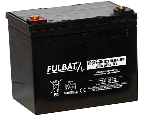 FPC12-35 - Акумулятор fulbat для коляски 12v 35ah