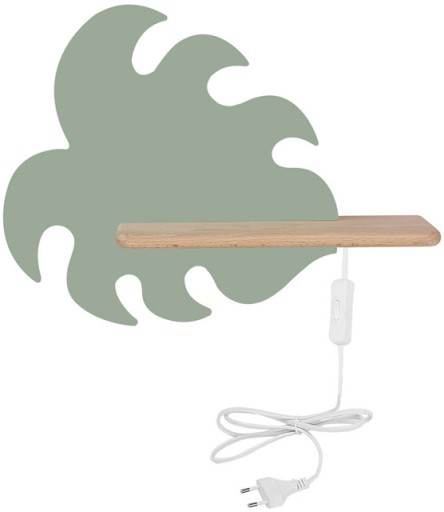 Настінний світильник із вбудованим світлодіодним джерелом, відтінки зеленого