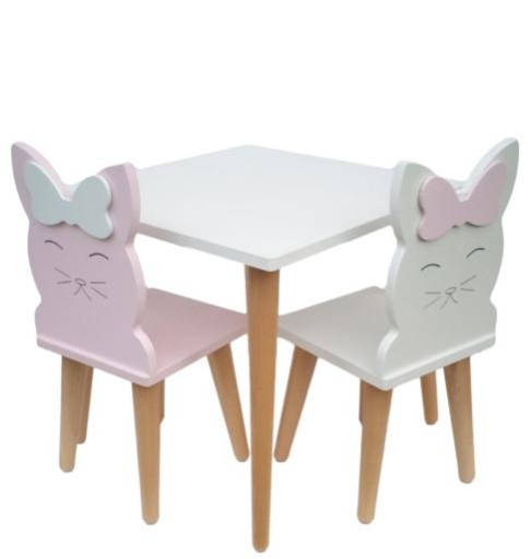 Стіл з двома стільцями кішечка бантик, кіт