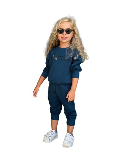 Дитячий спортивний костюм Szkrabowe, розмір 146, синій