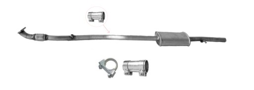 E17.346 - OPEL AGILA A 1.0 (2000-2008) СЕРЕДНІЙ ГЛУШНИК