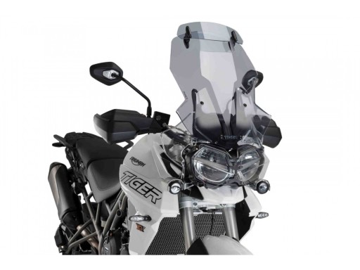 9658H - Туристическое стекло PUIG TRIUMPH TIGER 800 / XC 18-19R. с дефлектором.