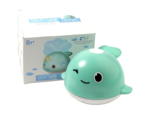 Іграшка для купання кит світиться фонтан