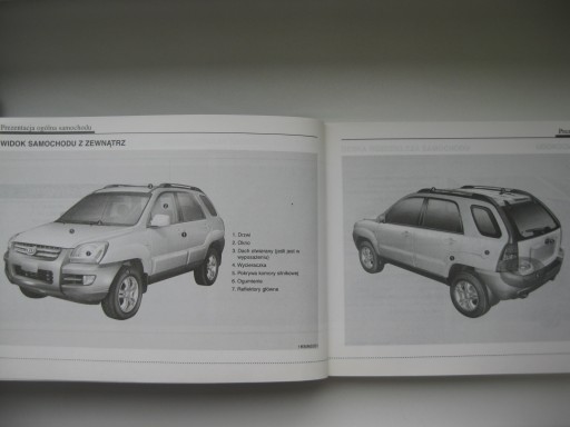 KIA SPORTAGE II 2004-2007 Польша руководство + ETUI KIA Sportage `05