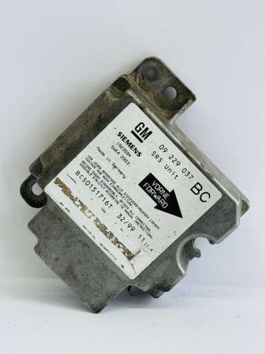 SENSOR modulo airbag OPEL ASTRA G 1998-2004 09229037
