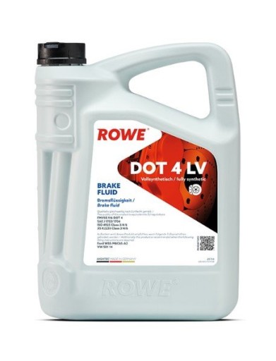 МАСЛО ROWE HIGHTEC BRAKE FLUID DOT 4 LV 5L ROWE FMV