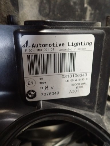 LIGHT FRONT LEFT BMW X5 E70 XENON